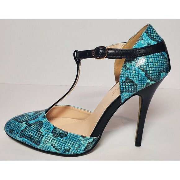 PRIMADONNA COLLECTION WOMEN SIZE EURO 37 BLUE  SNAKE DESIGN NEW / BOX  00066 - Picture 2 of 12